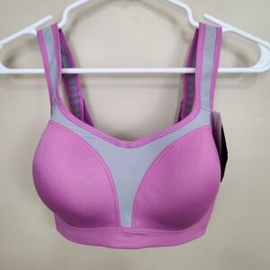 New! WACOAL Lindsey Sport Contour Underwire Bra 853209 Athletic Pink Gray SZ 32C